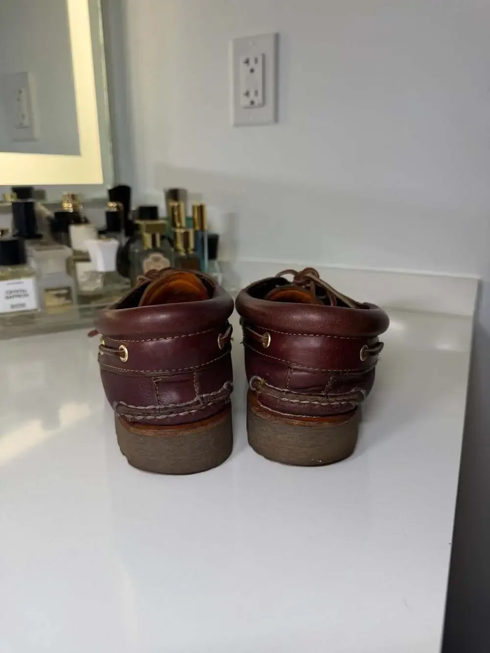 Timberland 3-Eye Lug Handsewn Classic Leather Boat Shoes Sz 7.5 men’s
